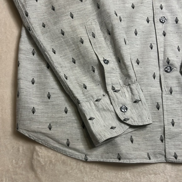 Massimo Dutti White Patterned Shirt - Picture 5 of 9